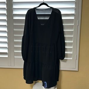 Black maxi-type, swim suit cover up